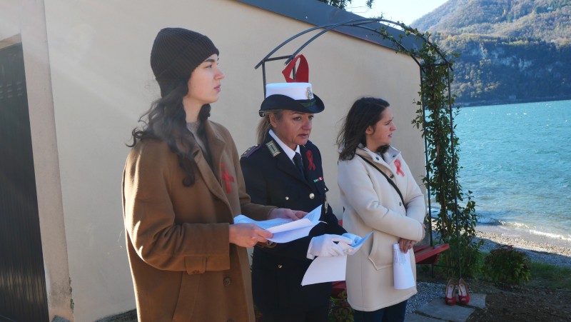 Inaugurazione panchina rossa Abbadia  10 