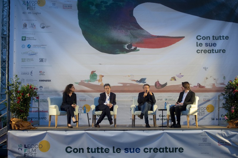 Alessio Boni con Fabio Segatori, Paola Columba e Gian Luca Pisacane ph Stefano Micozzi